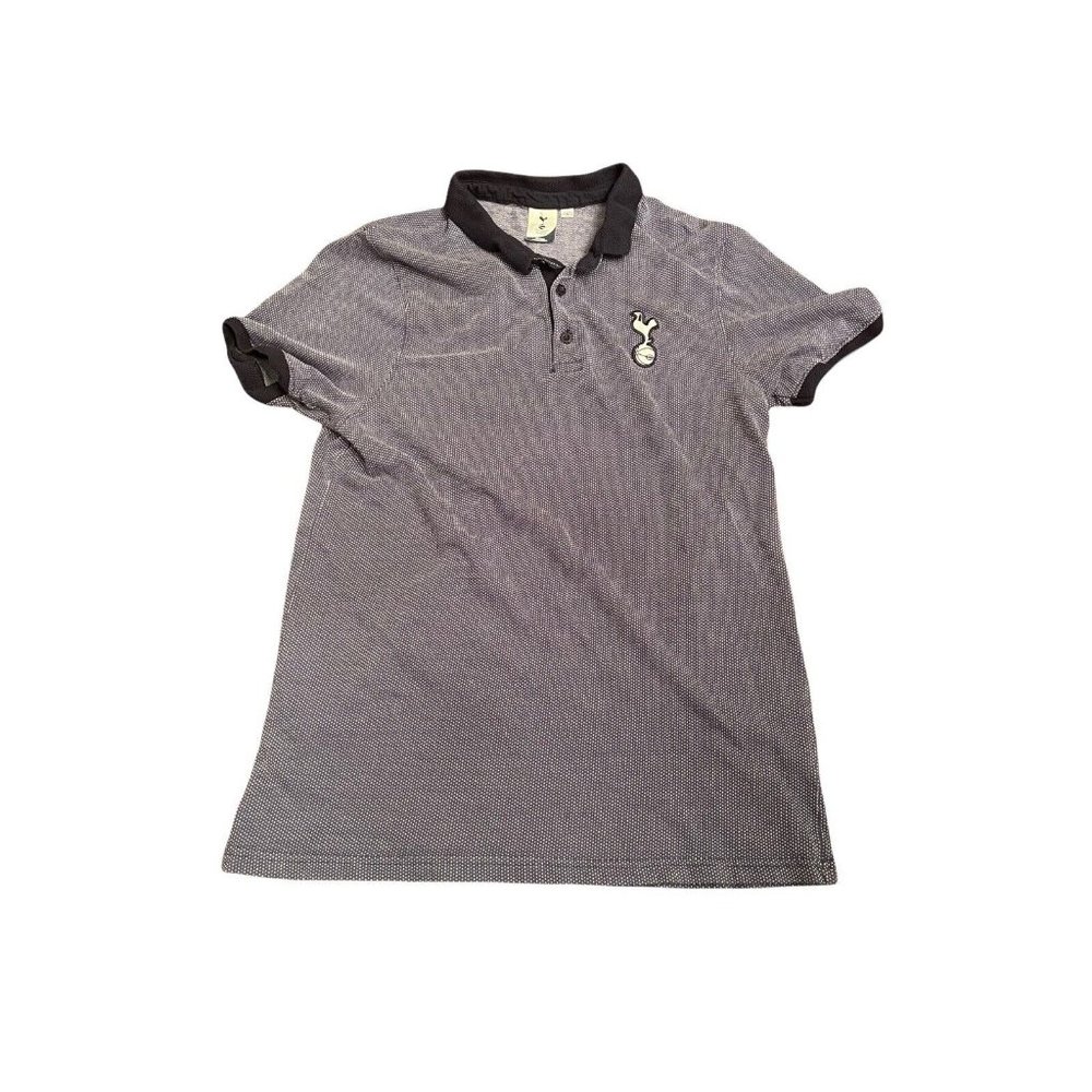 Tottenham Hotspur Polo shirt Mens Size L Blue Pullover Short Sleeve Collared